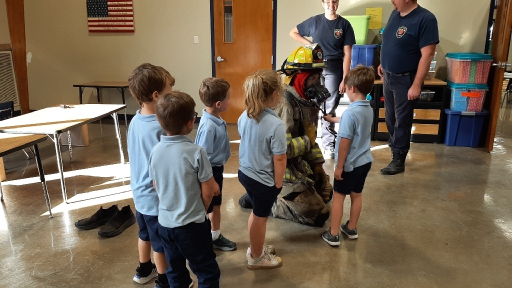 Learning what a firefighter looks like in a real fire